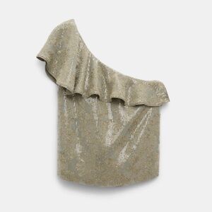 Dorothee Schumacher Sequin Statement Top - Olive Grey